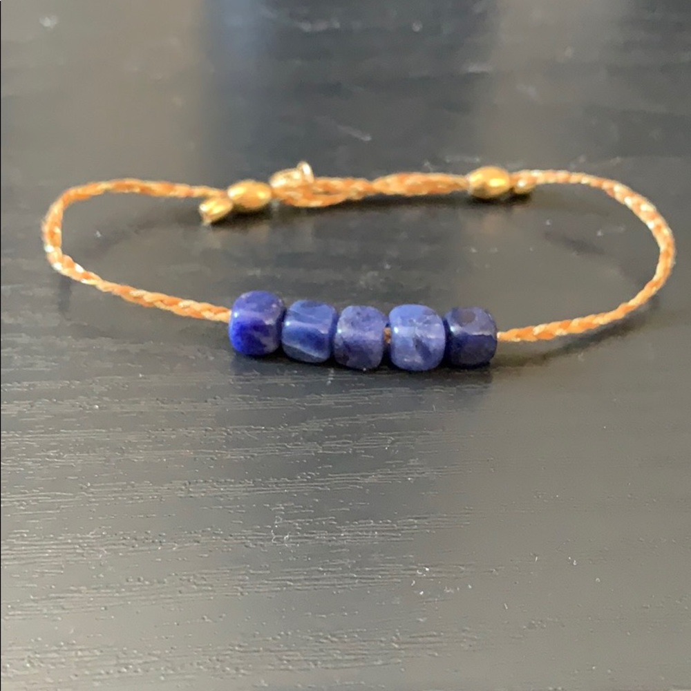 Alex and Ani Sodalite Precious Thread Bracelet